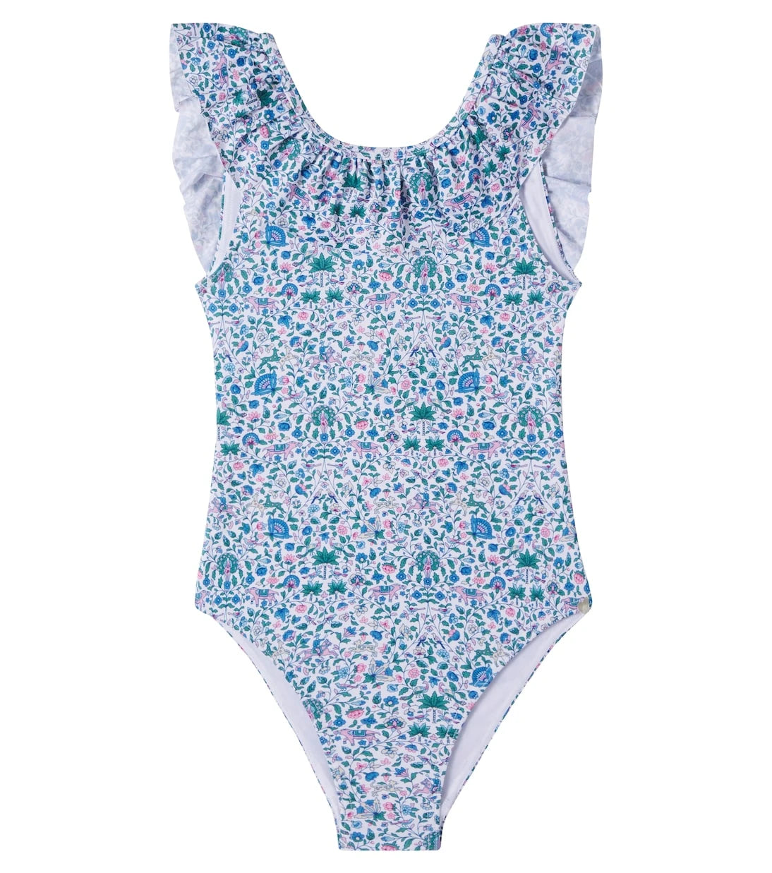 Tartine et Chocolat - Printed ruffled swimsuit