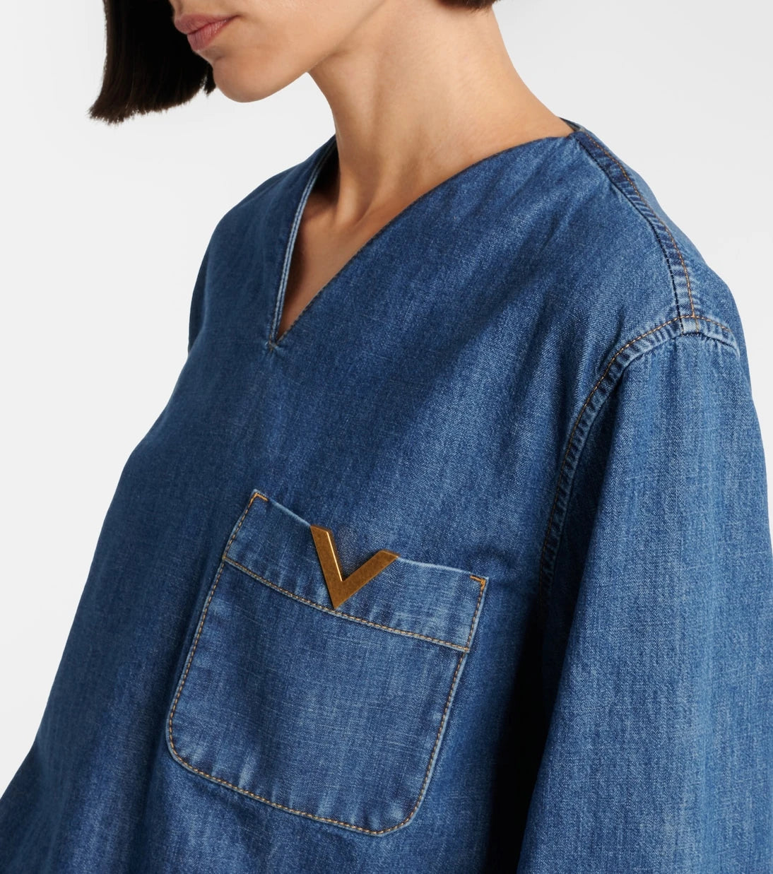 Valentino - VGold chambray top