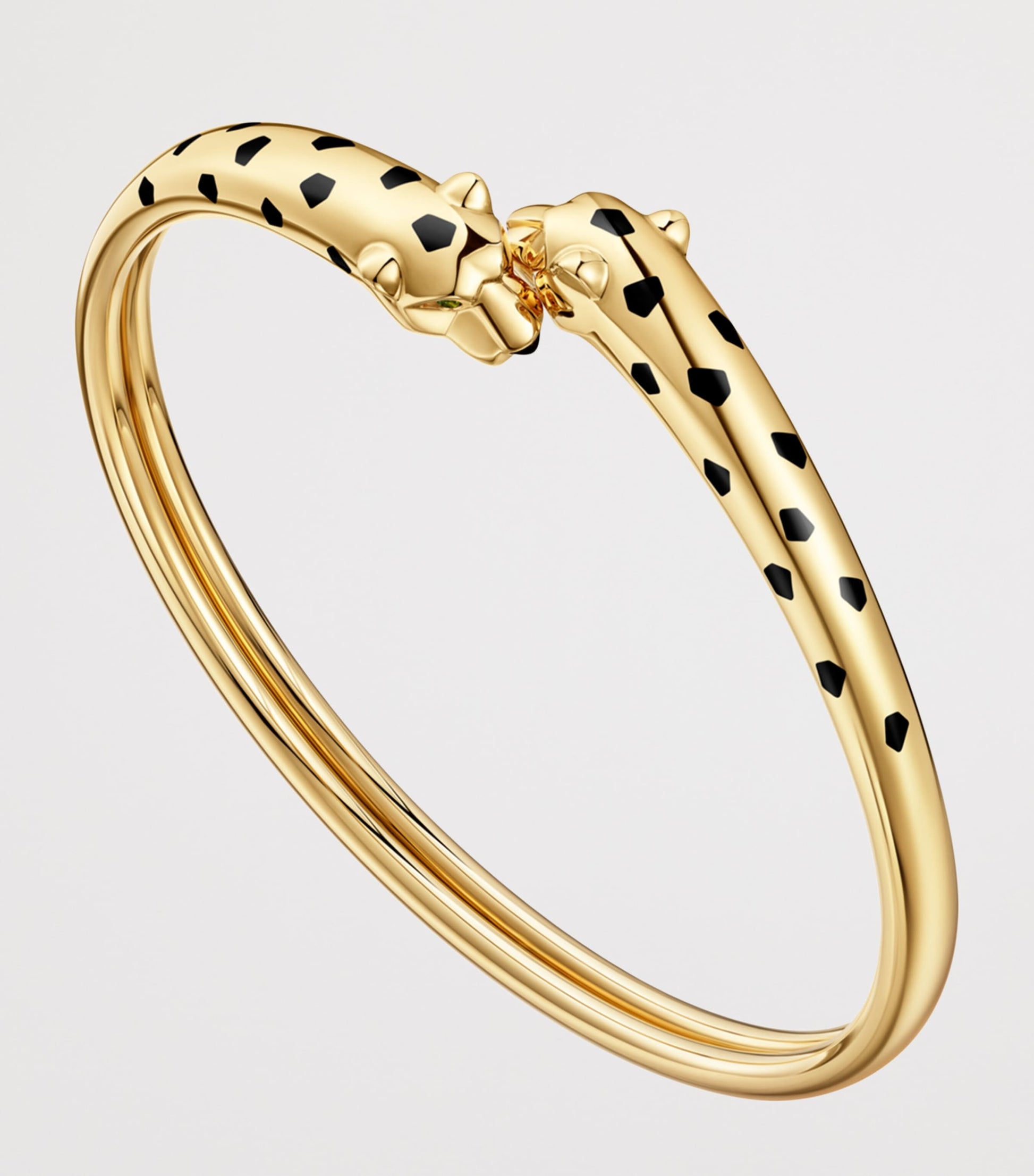 Yellow Gold, Tsavorite Garnet and Onyx Panthère de Cartier Bracelet