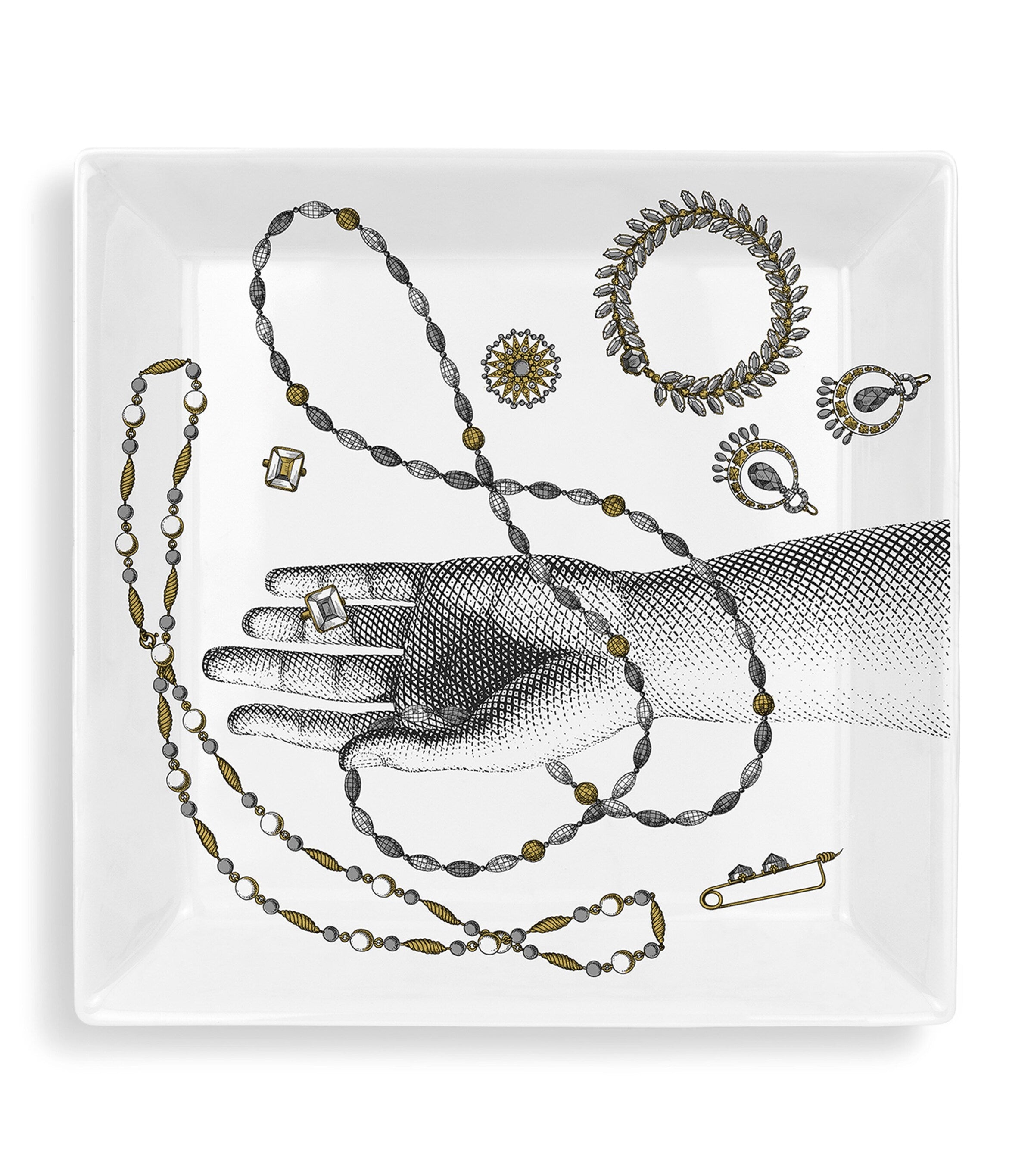 Square Mano e Gioielli Ashtray