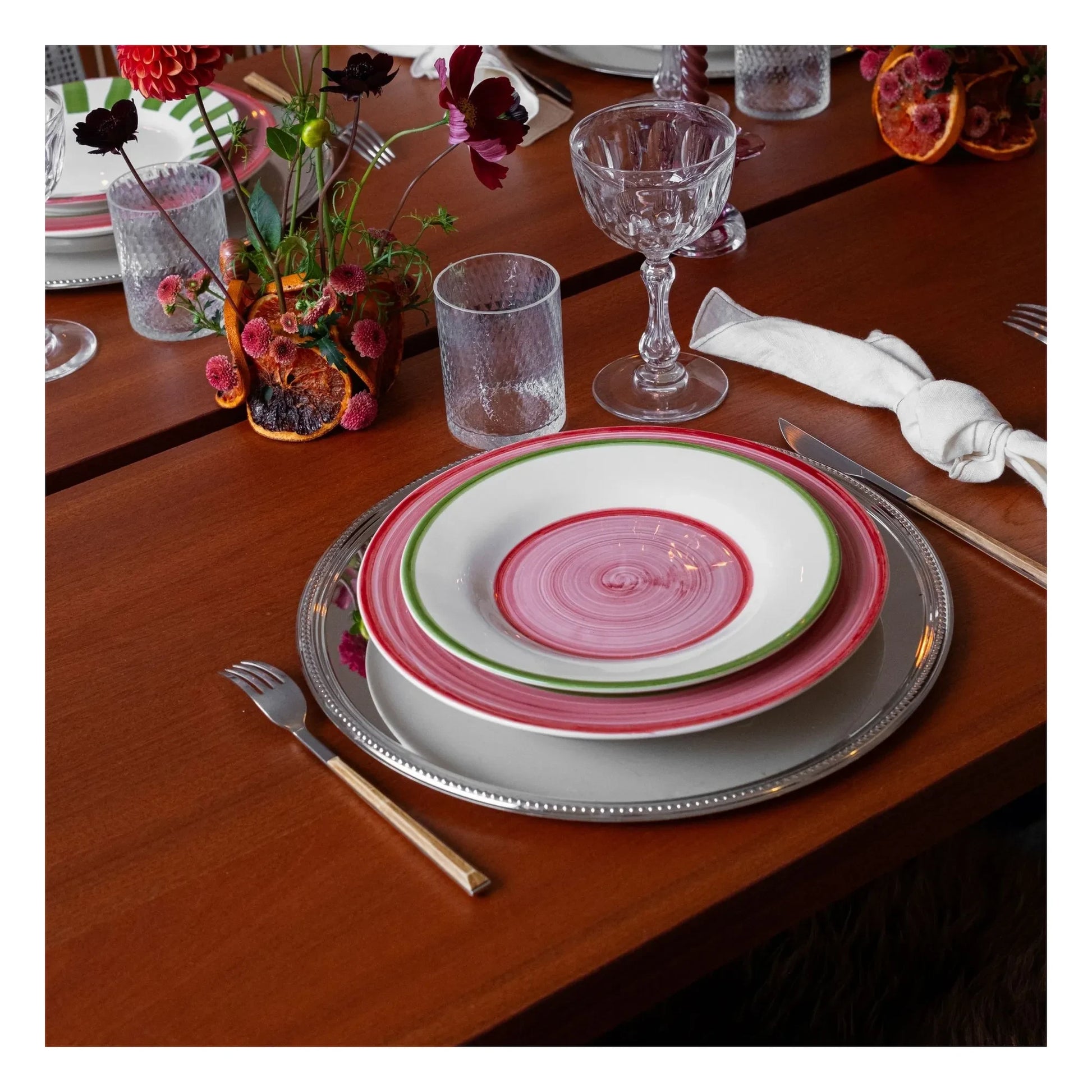 Denise - Dakota plate 22 cm | Pink