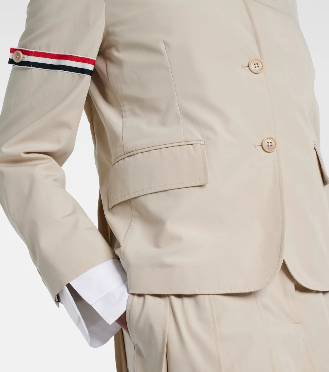 Thom Browne - 4-Bar cotton jacket