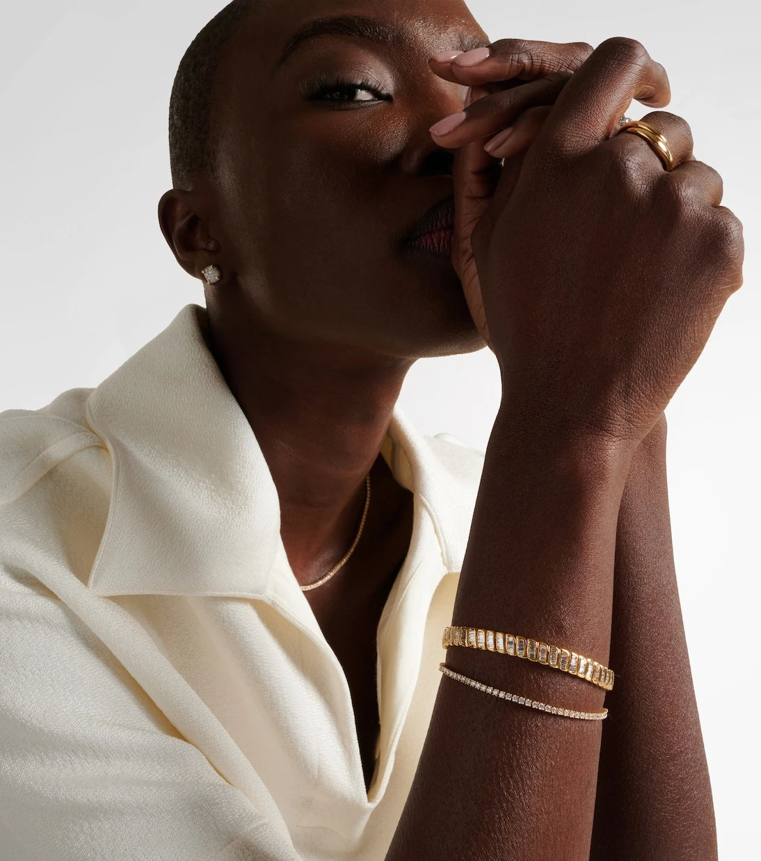 Anita Ko - 18kt gold bracelet with diamonds
