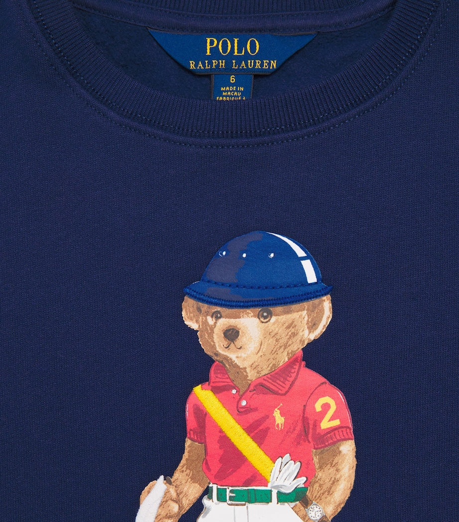Ralph Lauren Kids Cotton Fleece Polo Bear Sweatshirt (7-14 Years)