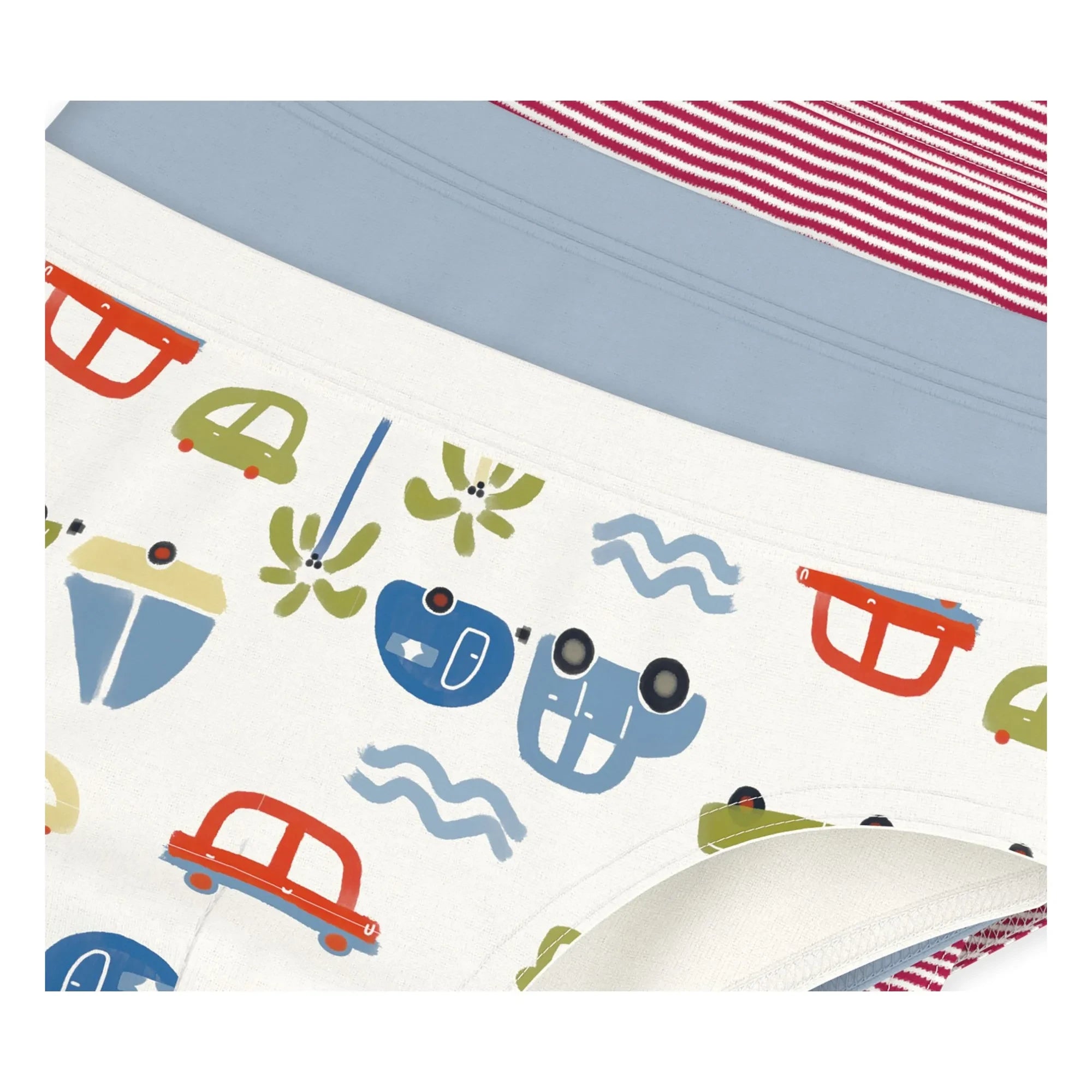 Petit Bateau - Set of 3 Car Briefs | White