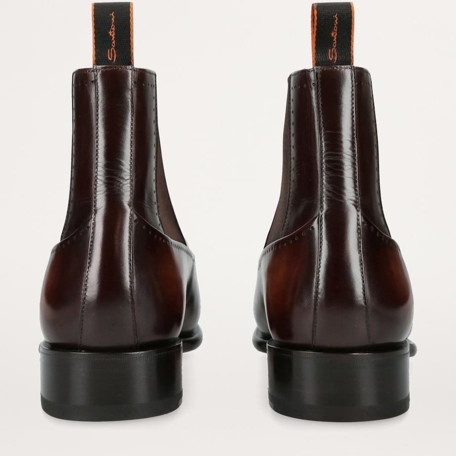 Leather Carter Punch Chelsea Boots