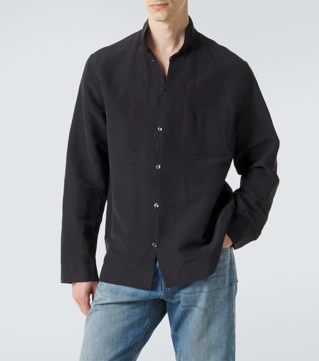 Umit Benan - Francis linen and silk shirt
