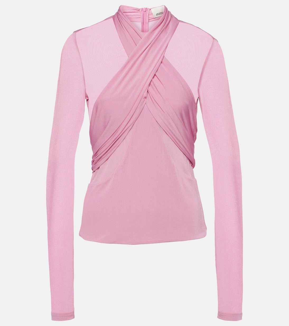 Isabel Marant - Resly draped semi-sheer jersey top