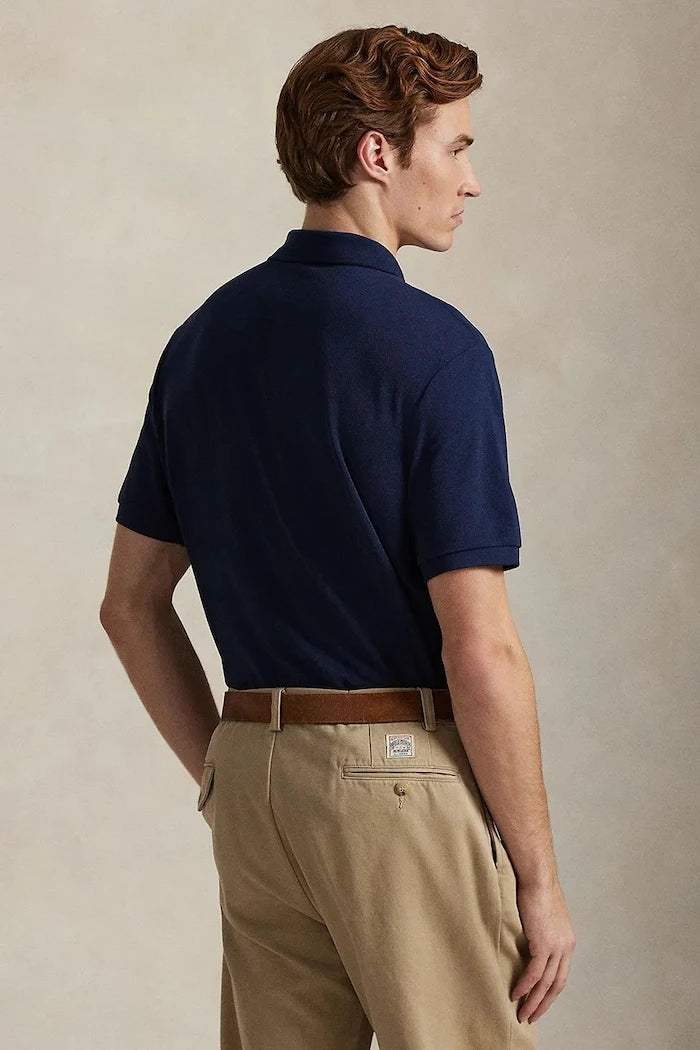 Памучна тениска с яка Polo Ralph Lauren