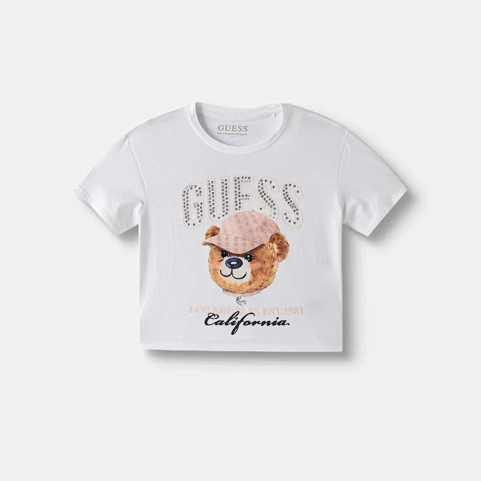 Guess Çocuklar için pamuklu elastanlı tişört