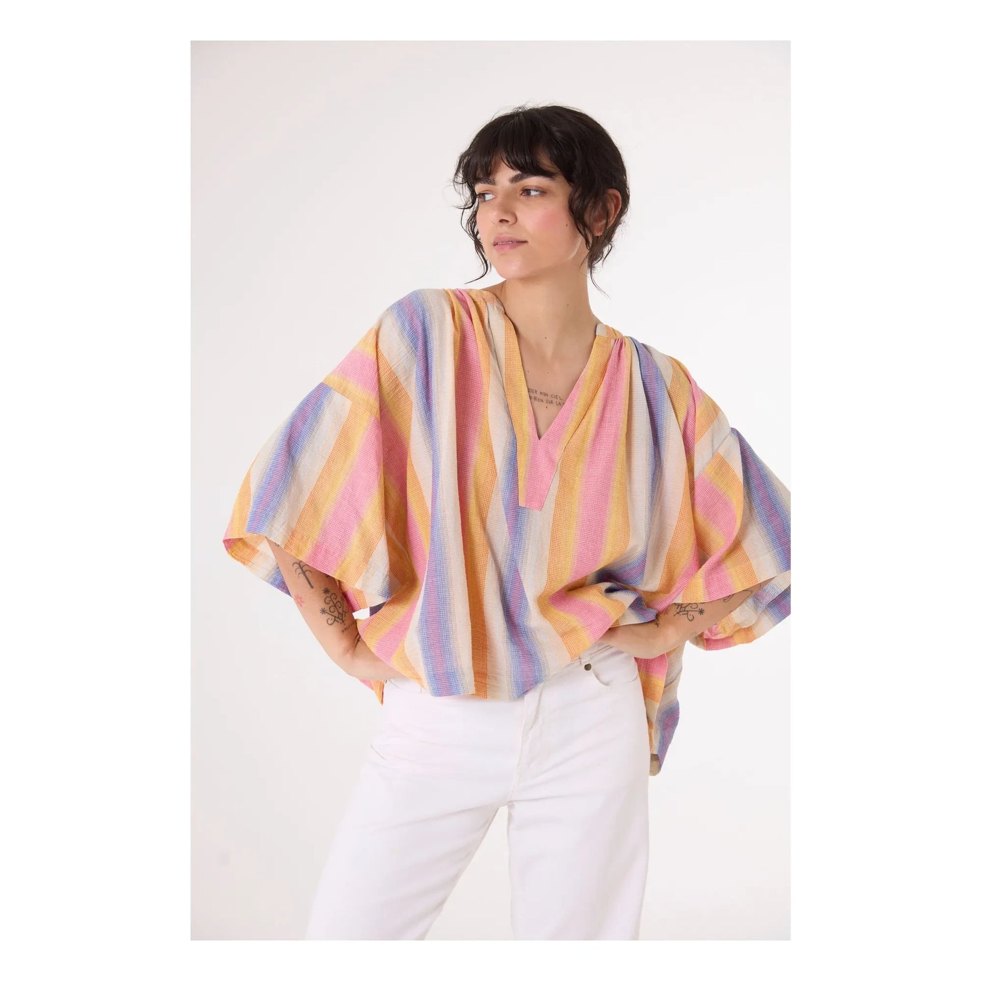 Sacrécoeur - Eline Brasilia blouse | Orange