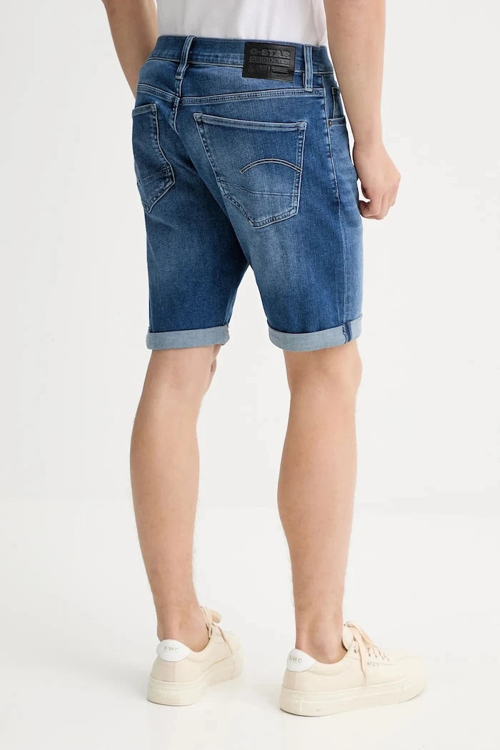 Дънков къс панталон G-Star 3301 Slim Short