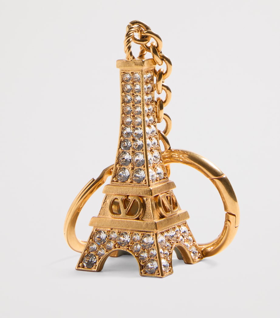 Metallic Eiffel Tower Keyring