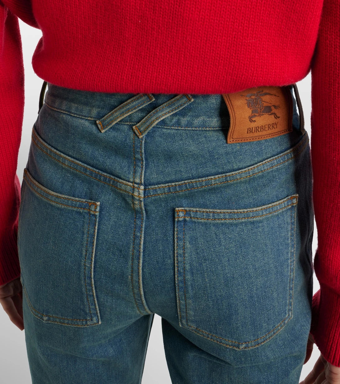 Burberry - Burberry Check flared jeans