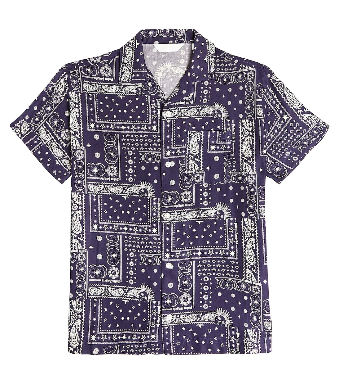 Palm Angels Kids - Printed cotton shirt