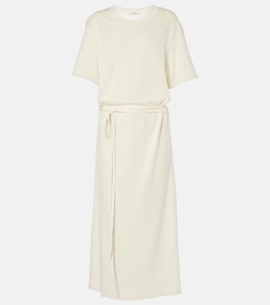Lemaire - Belted cotton jersey midi dress