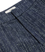 Navy The Tweed Shorts