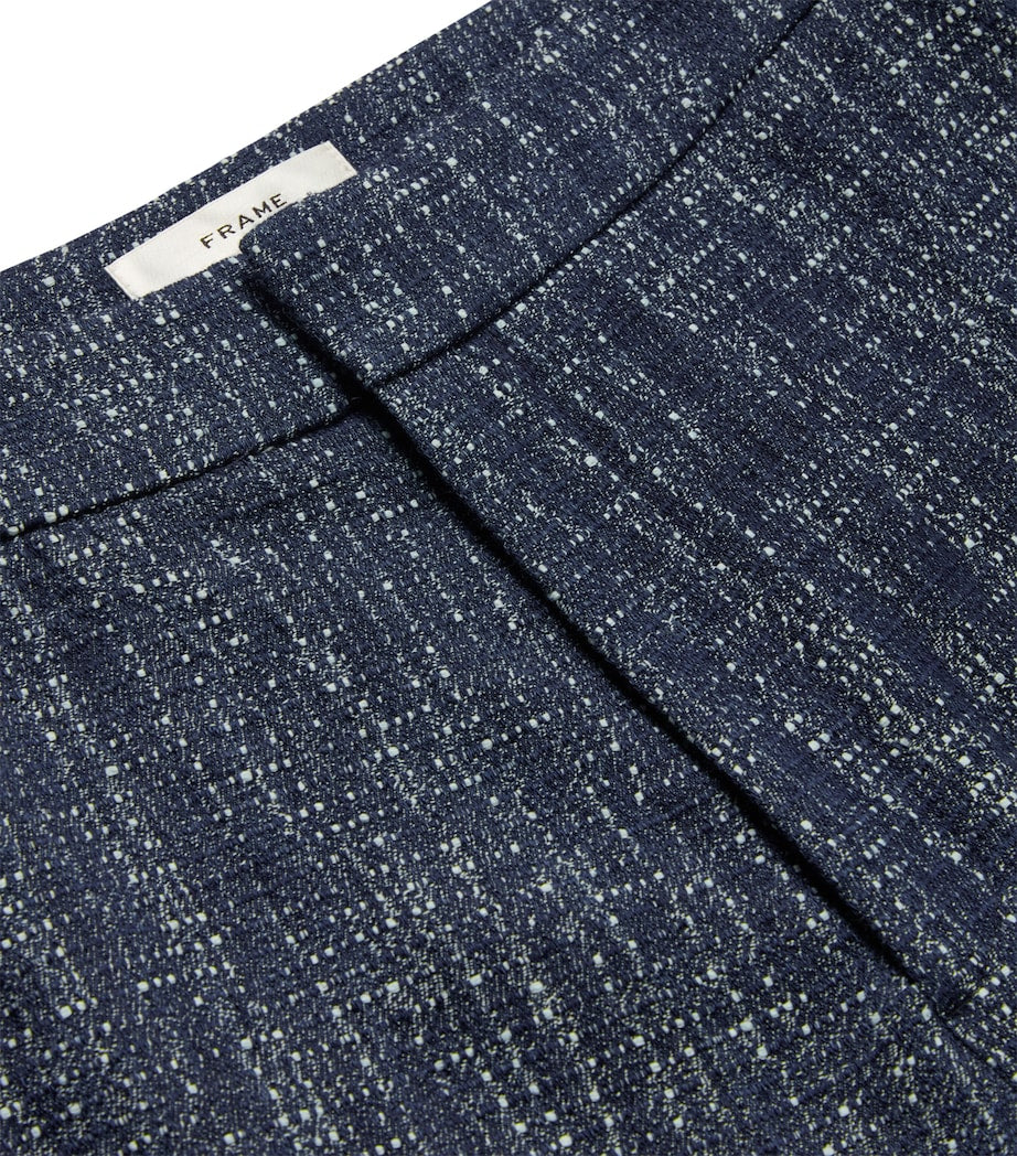 Navy The Tweed Shorts
