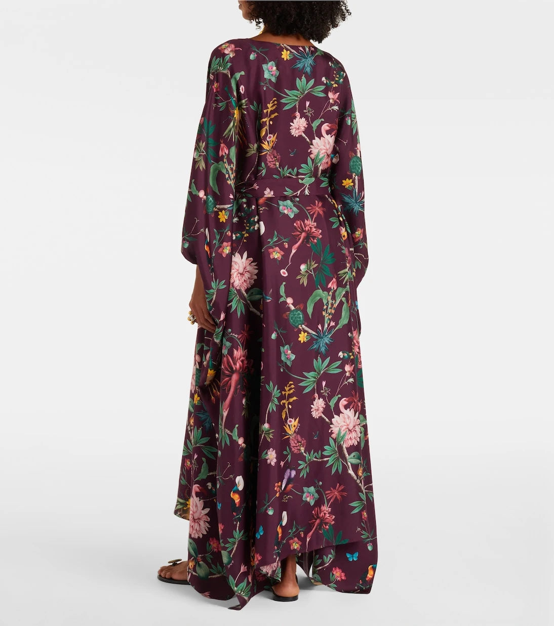 La DoubleJ - Square floral silk kaftan