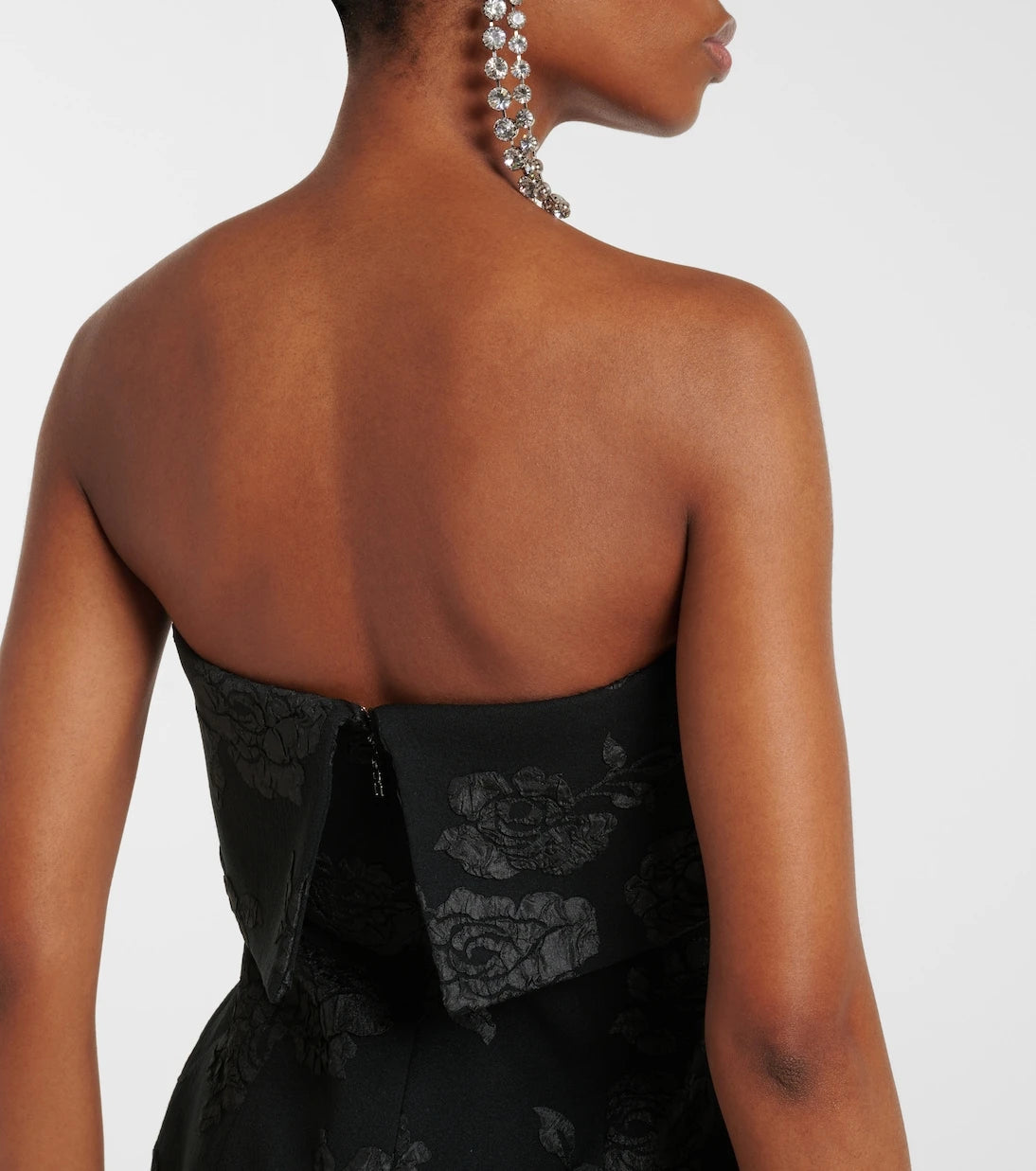 Rotate - Floral jacquard off-shoulder top