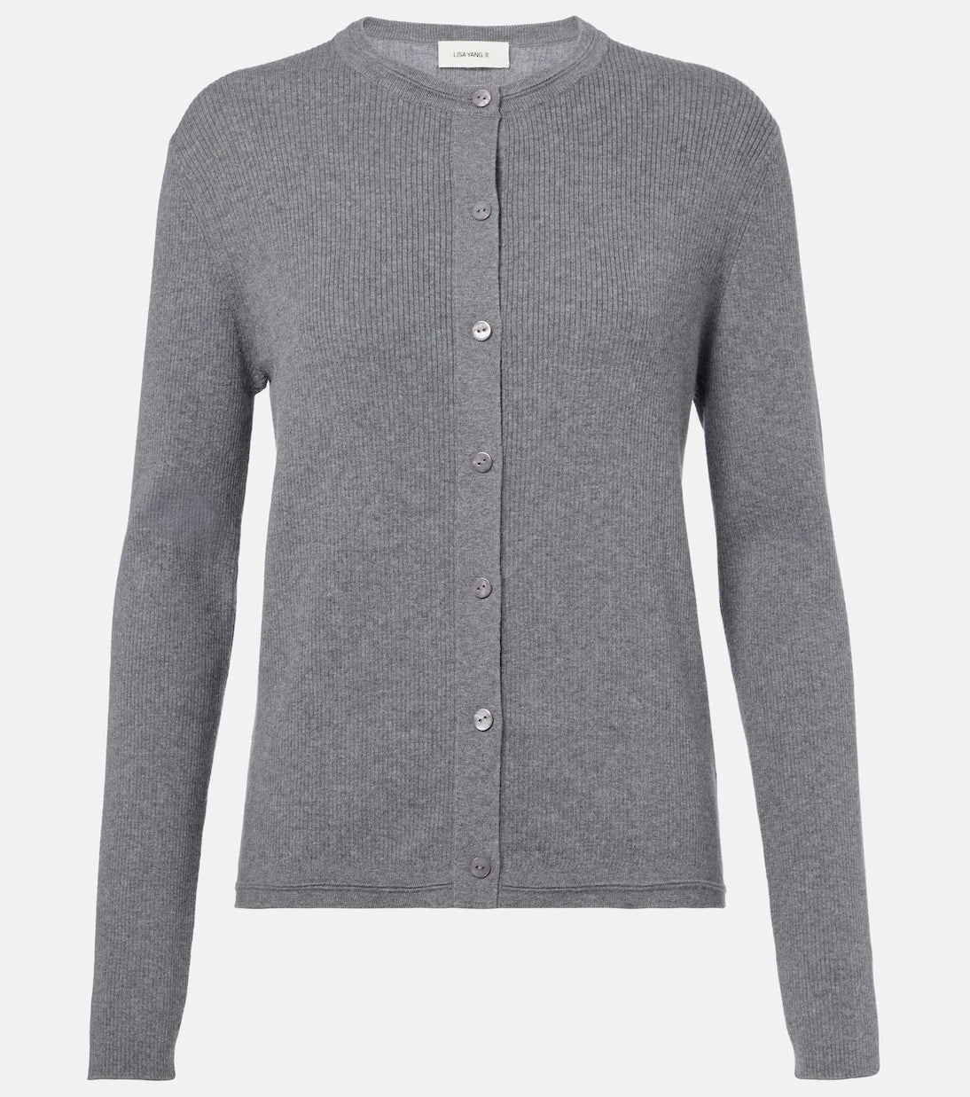Lisa Yang - Abeena ribbed-knit cotton and cashmere cardigan