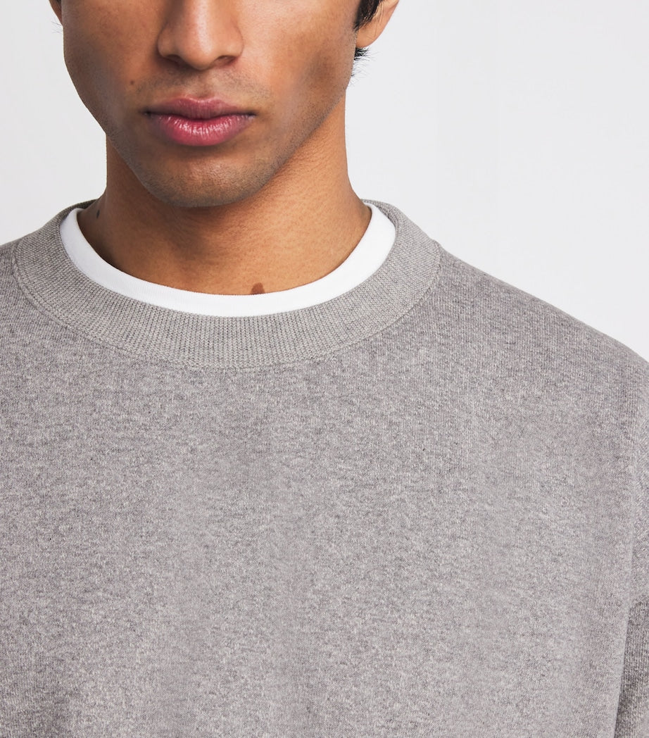 Grey Cotton Smooth Soft Sweatshirt