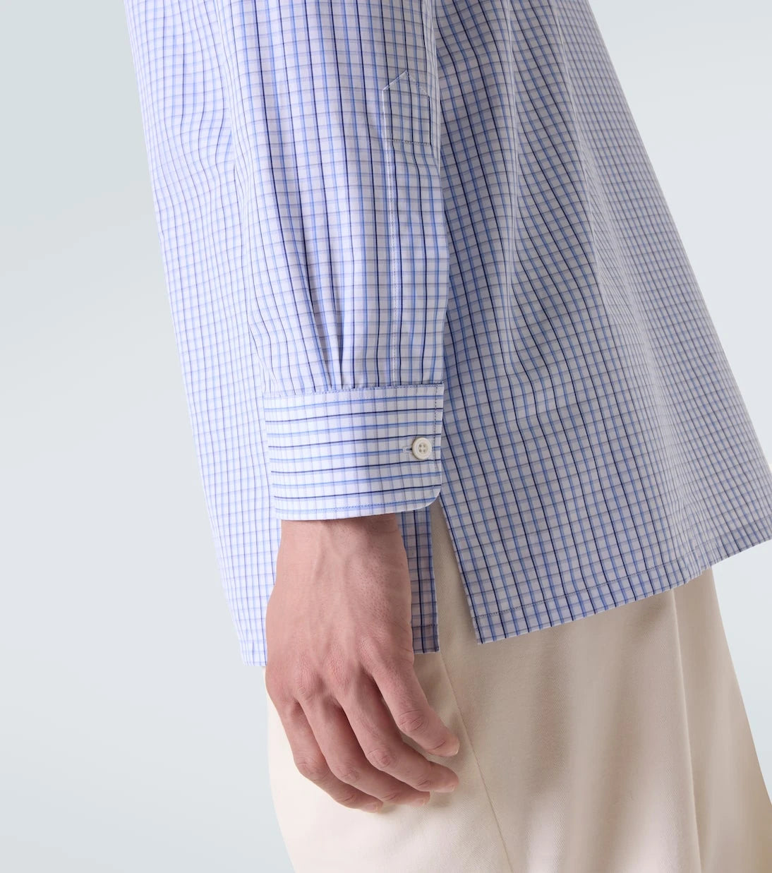 Charvet - Checked cotton poplin shirt