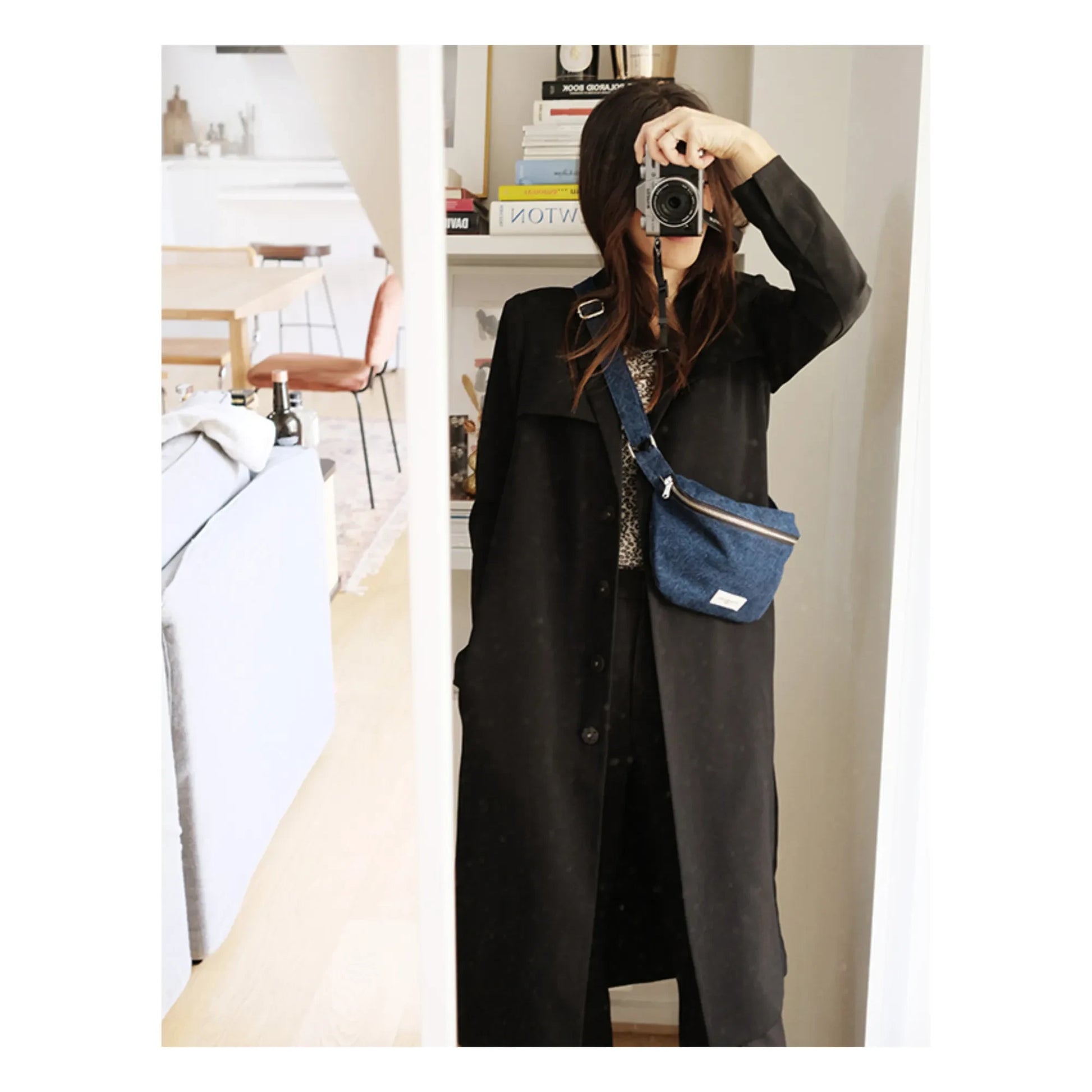 rivedroite - Custine Recycled Denim Bumbag  | Denim brut