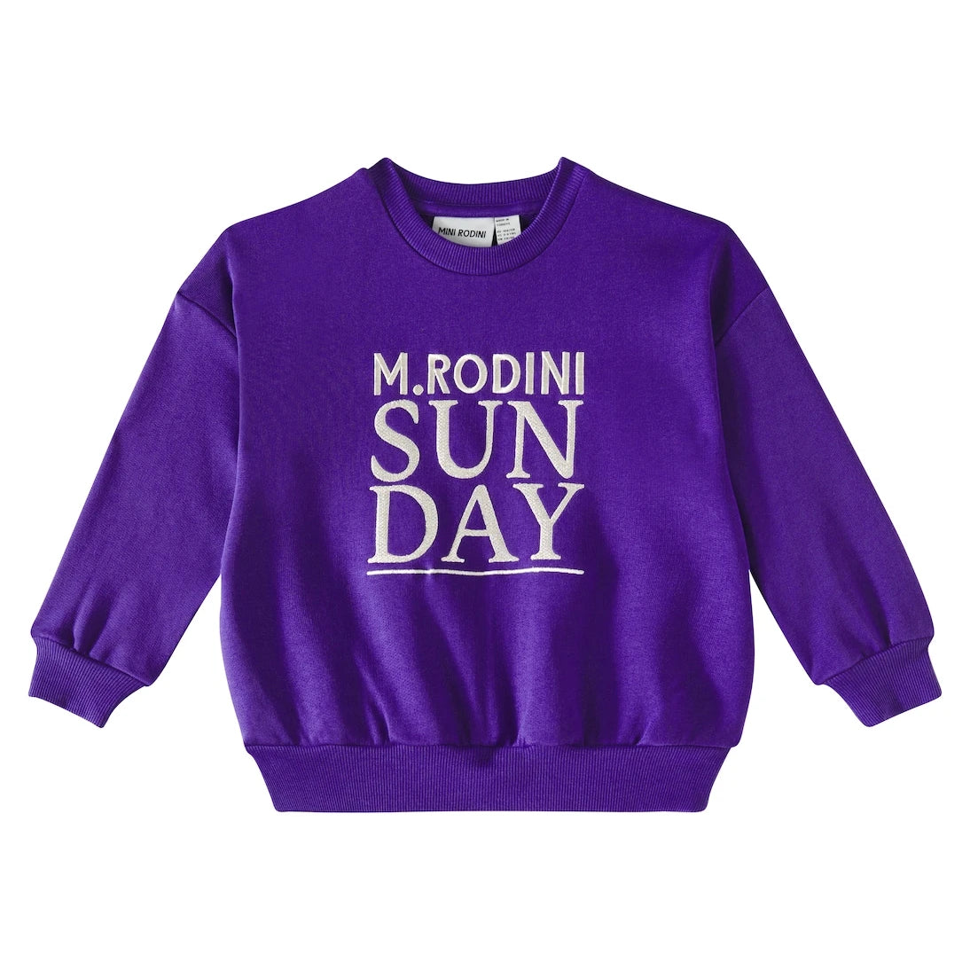 Mini Rodini - Sunday embroidered cotton sweatshirt