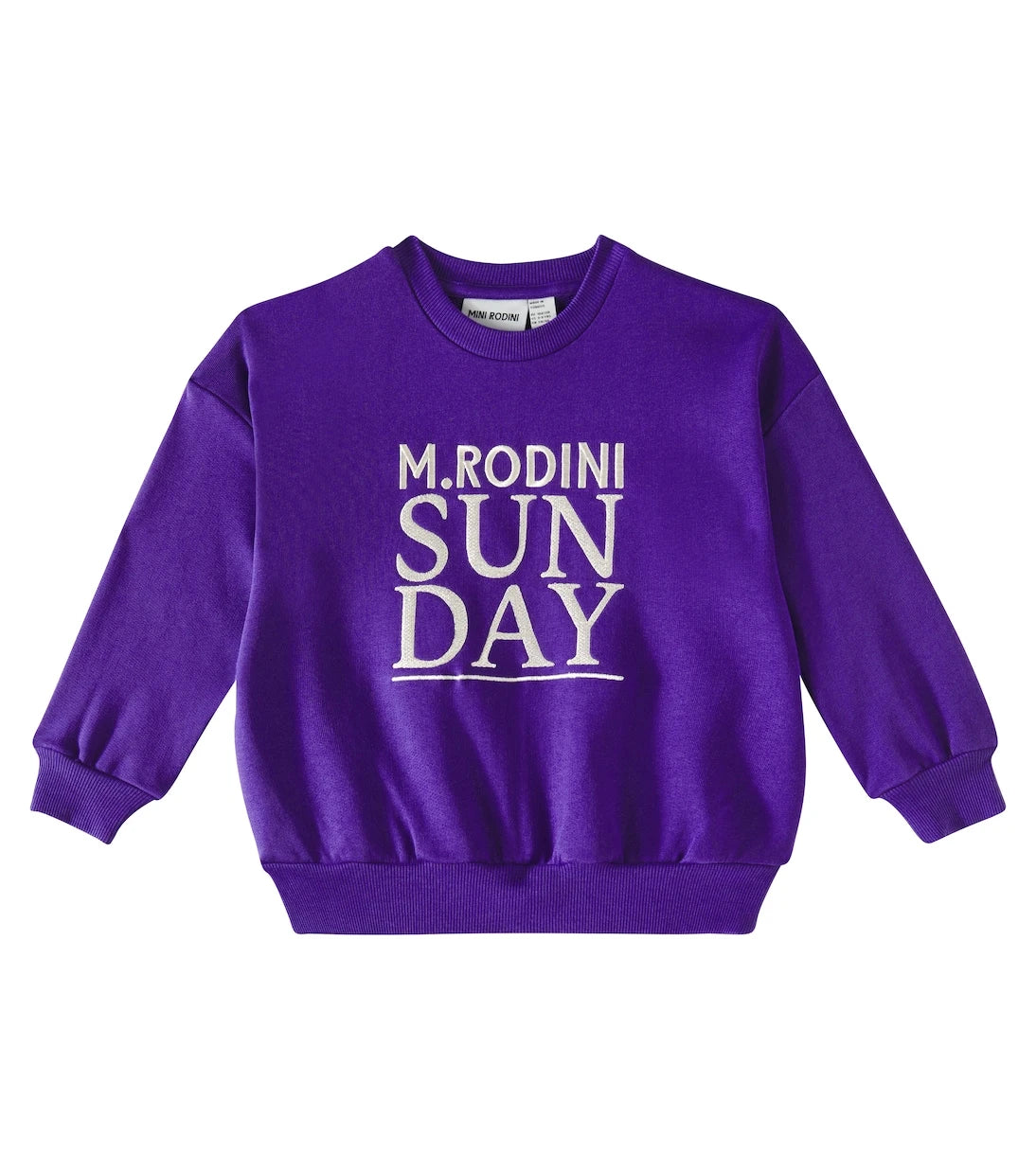 Mini Rodini - Sunday embroidered cotton sweatshirt