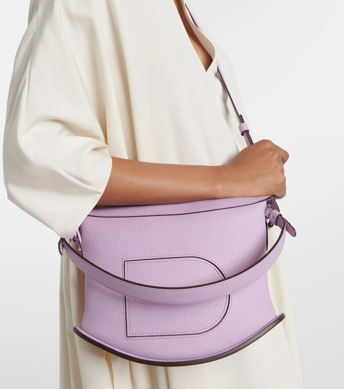 Delvaux - حقيبة كتف Pin Swing من جلد Taurillon الناعم