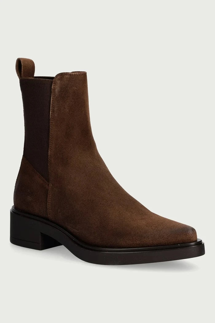Vintage Suede kadın süet Chelsea botlar