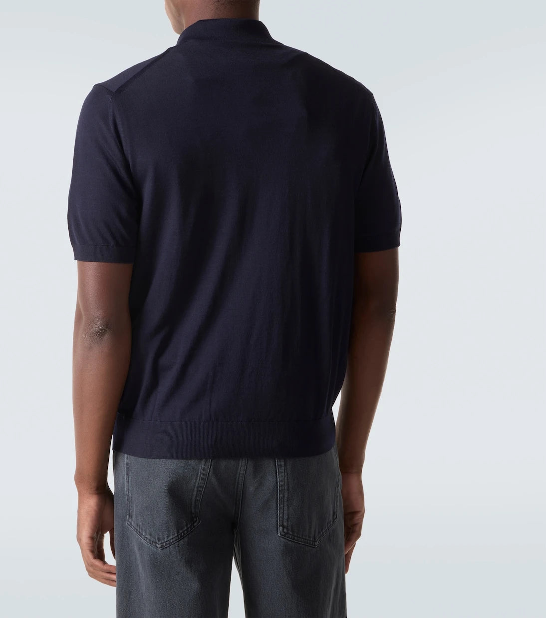Prada - Logo virgin wool polo shirt