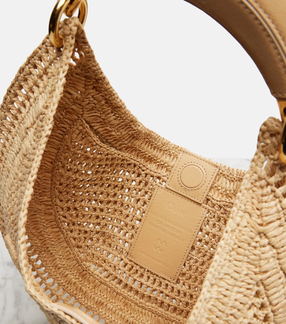 Chloé - Summer Banana raffia shoulder bag
