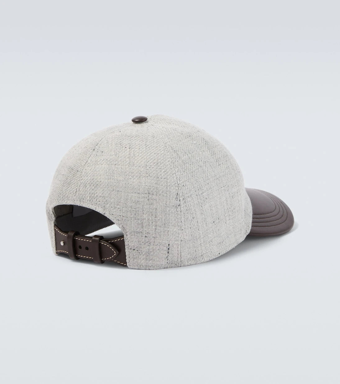 Berluti - Leather-trimmed linen, wool, and silk baseball cap