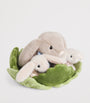 Harrods Plush Bunny Family in Cabbage (23cm)