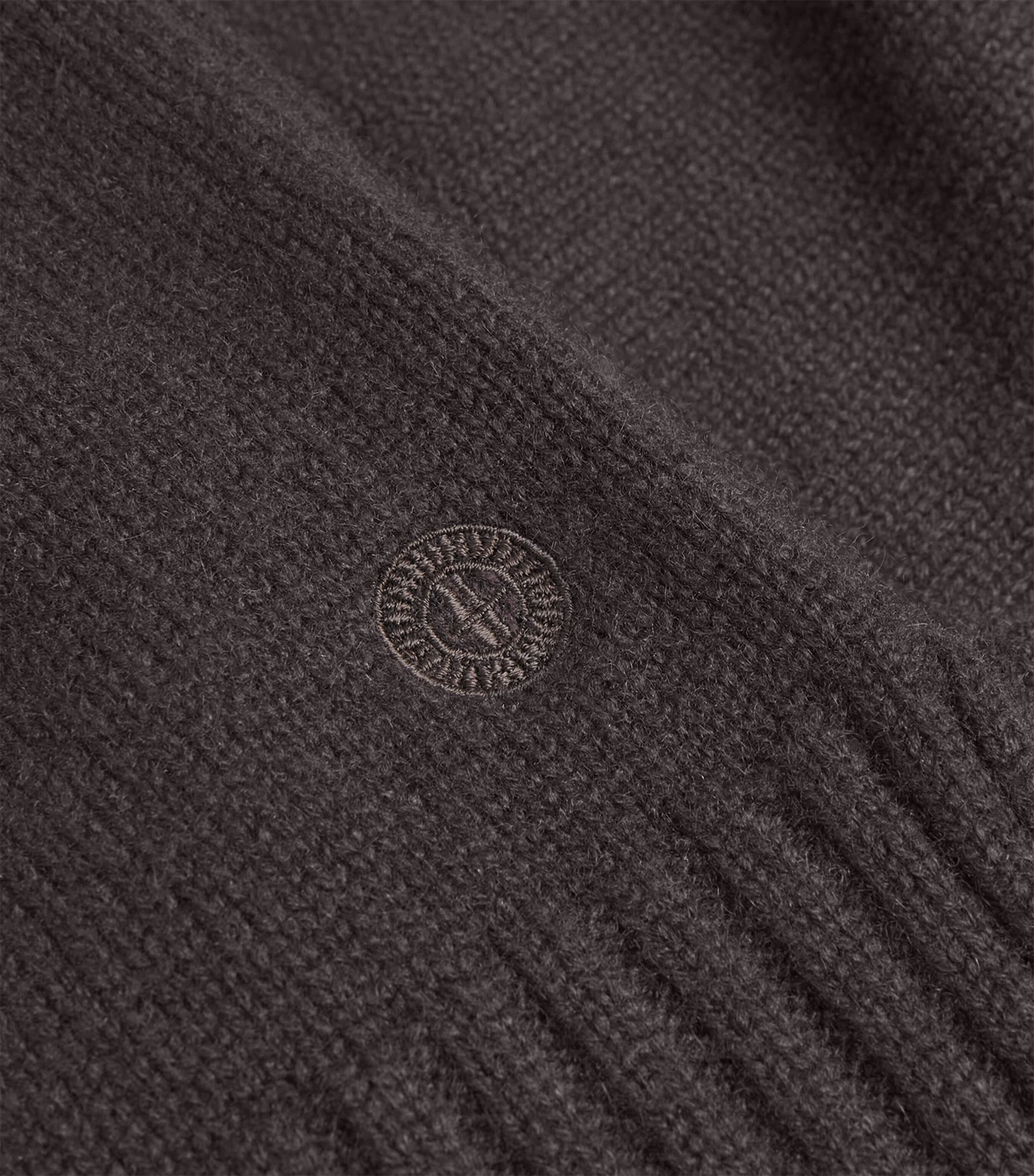 Brown Cashmere Rollneck Sweater