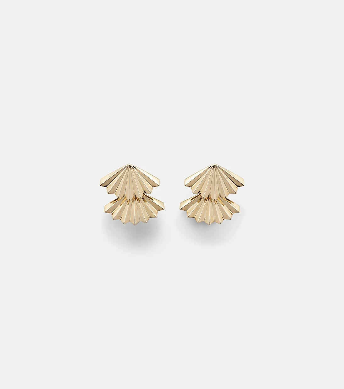 Anita Ko - Fan Large 18kt gold earrings