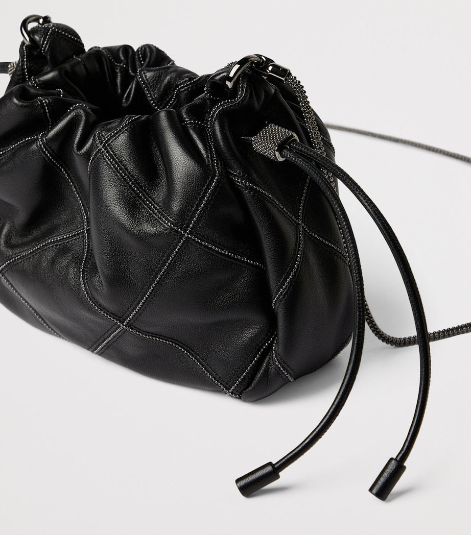 Mini Leather Mellow Bucket Bag