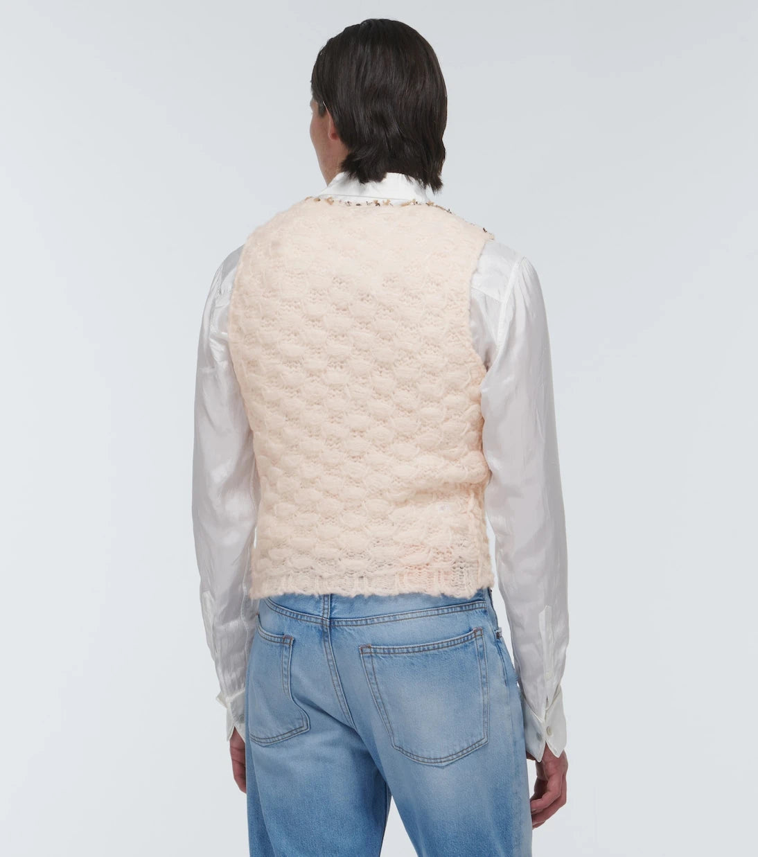 Acne Studios - Distressed crochet sweater vest