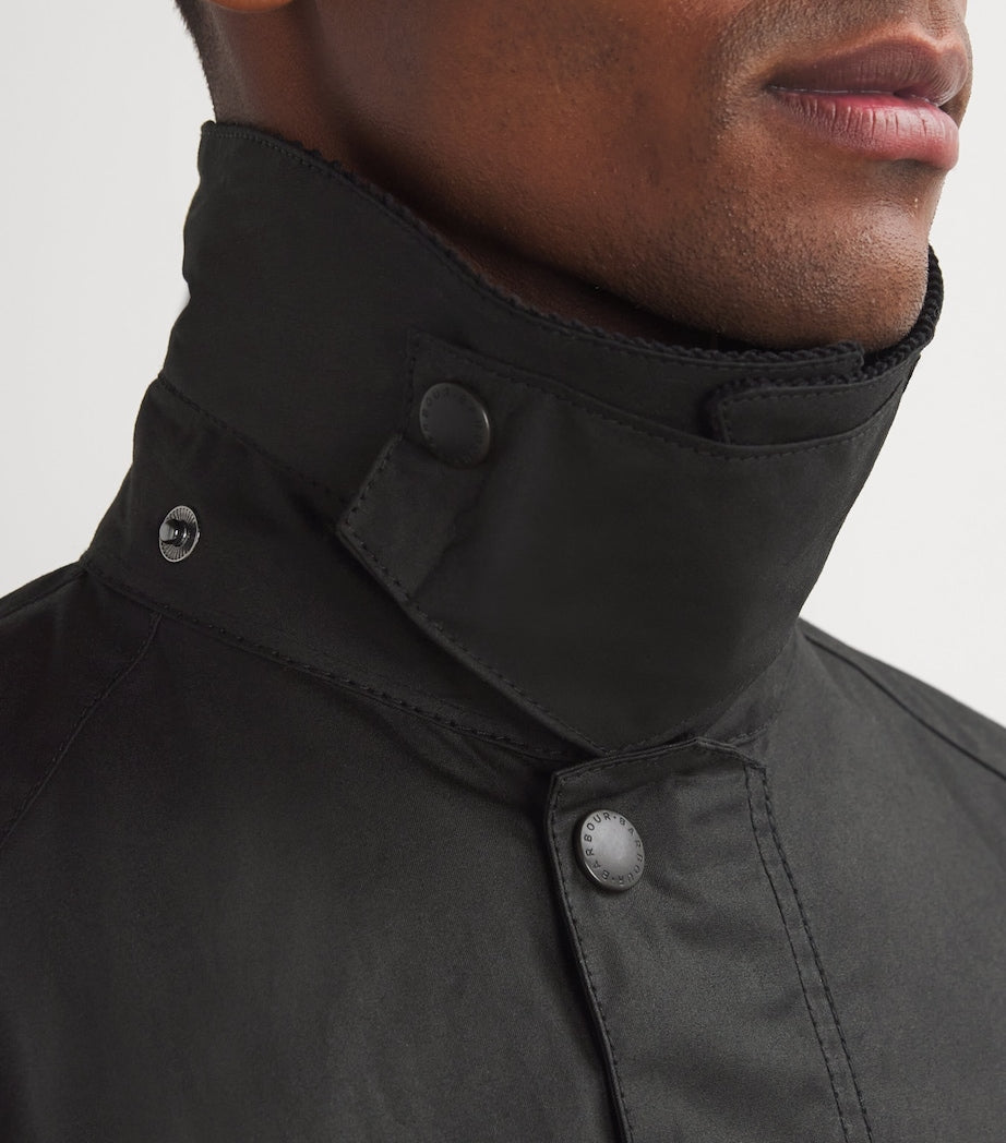Barbour Black Waxed Ashby Jacket