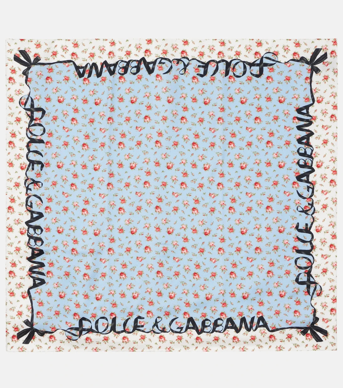 Dolce&Gabbana - Floral silk twill scarf