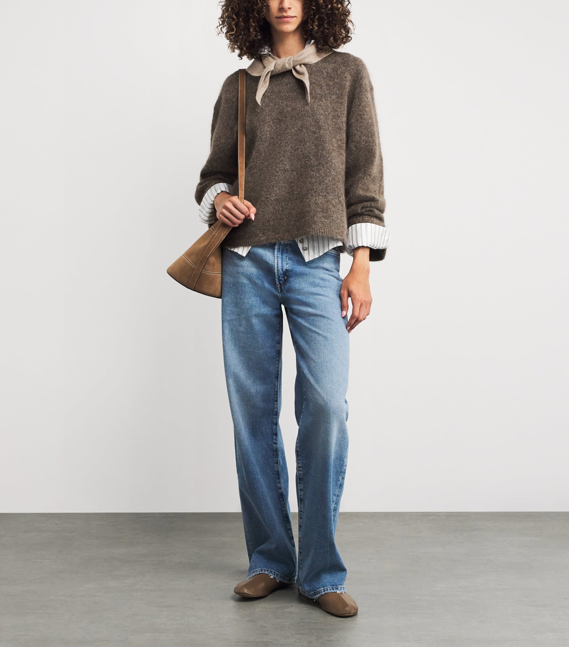 Stylein Brown Mohair-Blend Niclas Sweater