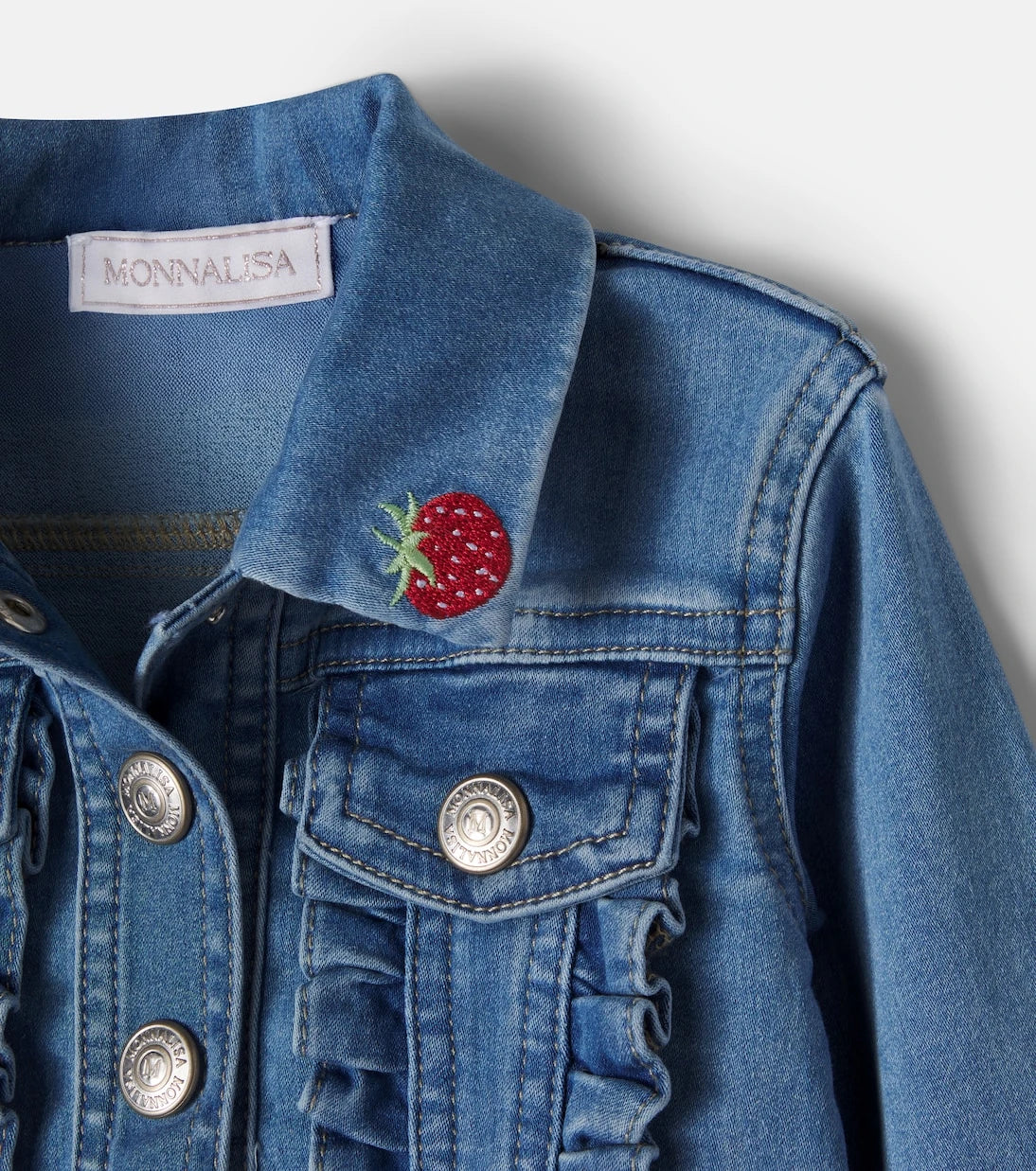 Monnalisa - x Disney® baby embroidered denim jacket