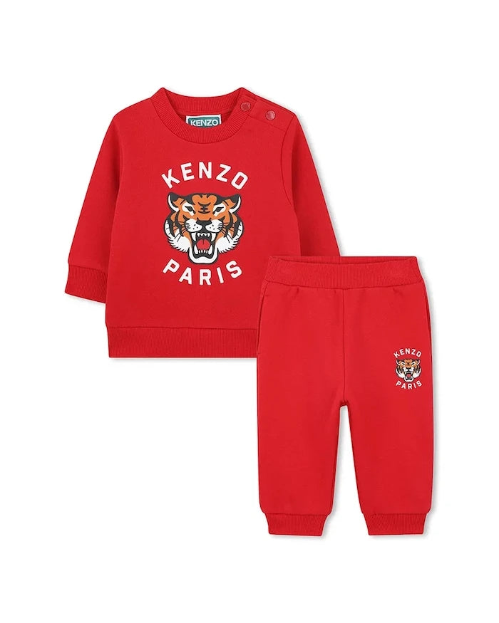 Бебешки памучен спортен комплект Kenzo Kids