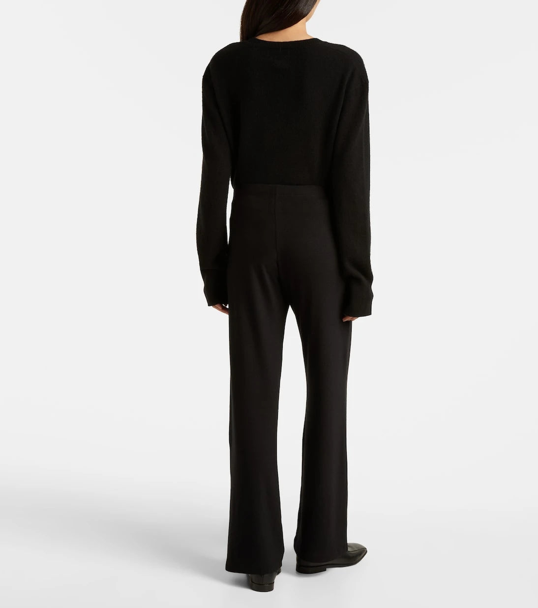 Leset - Lauren mid-rise jersey wide-leg pants