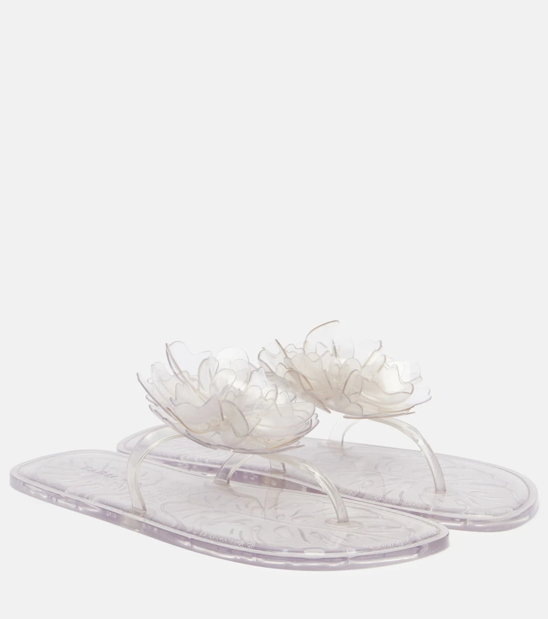 Farm Rio - Floral-appliqué thong sandals