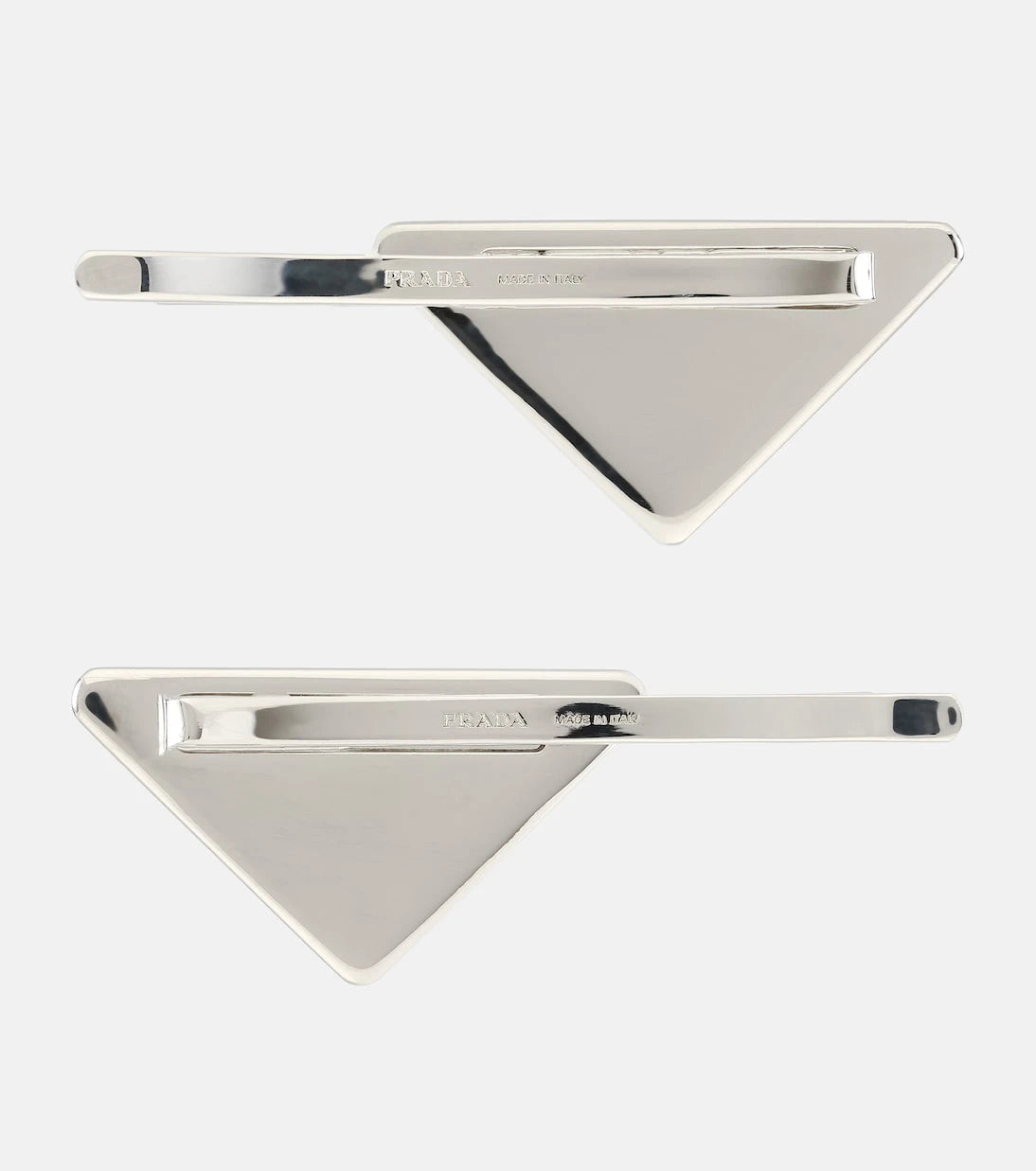Prada - Set of 2 logo hair clips