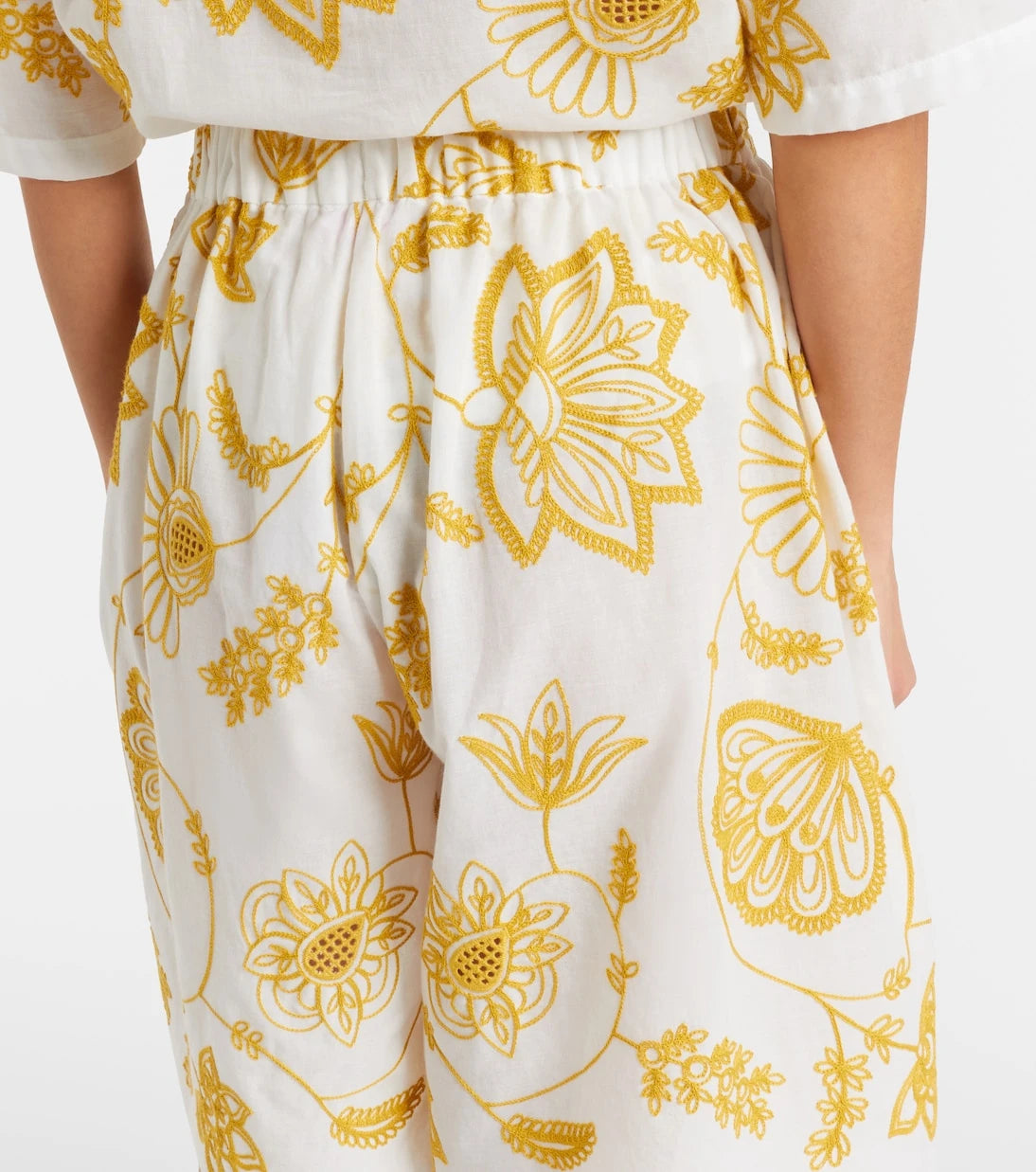Eres - Chandra embroidered cotton-blend Bermuda shorts