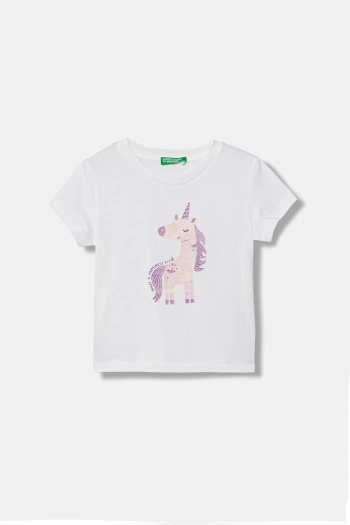 United Colors of Benetton çocuk pamuklu tişört